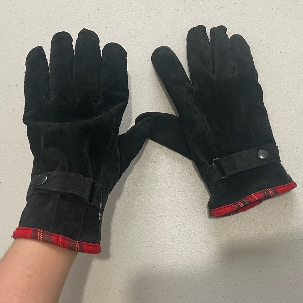 Vintage Thinsulate Thermal Insulation Gloves Size Large Pig Suede